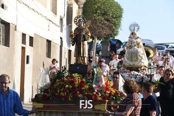 Romería popular, procesión y misa en El Caracol en la despedida de sus fiestas/TA y Francisco Javier Santana.